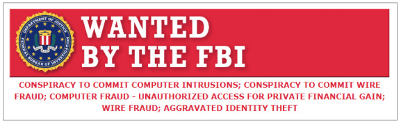 Fragment of the FBI announcement regarding search for cybercriminals