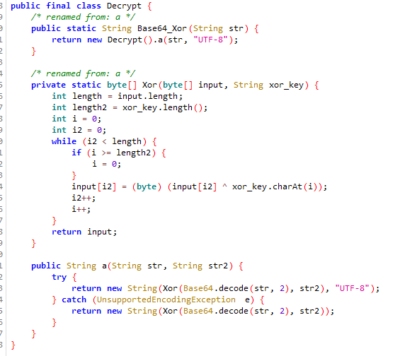 ICARD string decryption class